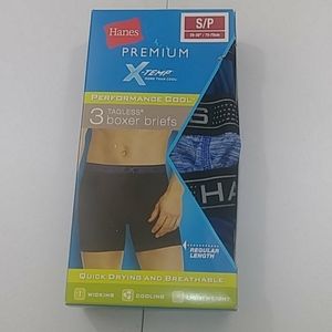 HANES PREMIUM X-TEMP MEN’S BOXER BRIEFS 3 PACK
